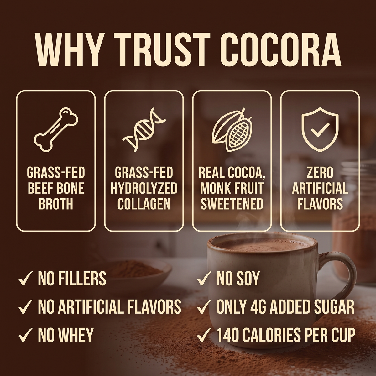 Cocora® Bone Broth Hot Cocoa